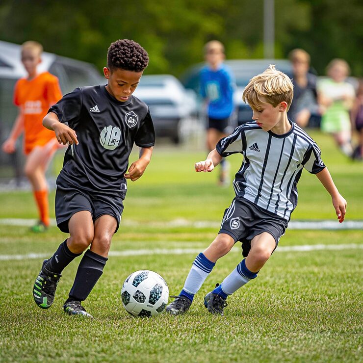 children’s football training