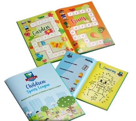CSL Stickerbook Reward System A child's hand placing a reward sticker into the CSL Stickerbook.